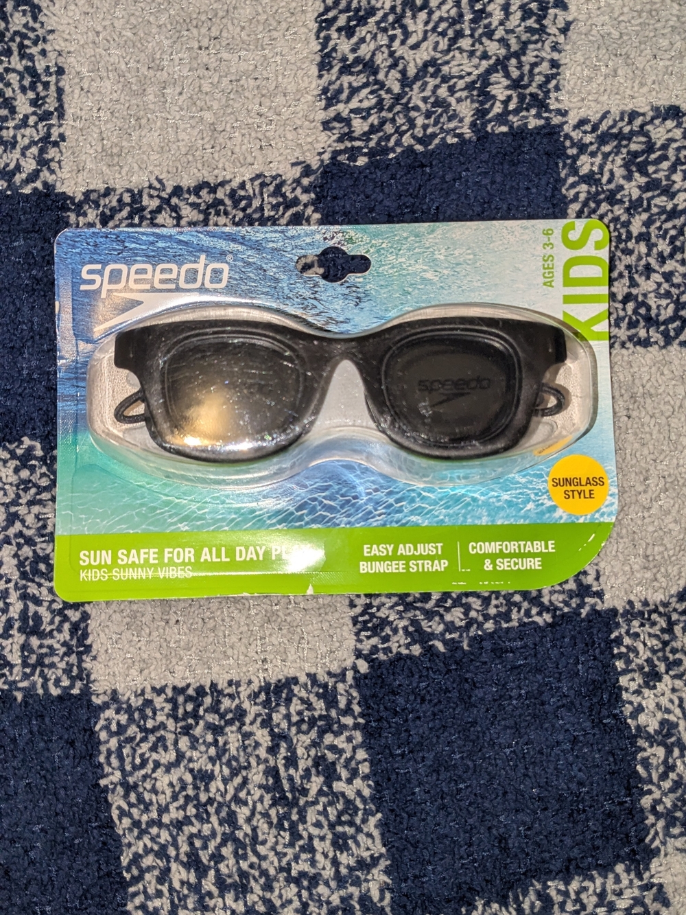 Speedo Kids Sunglass-Style Swim Goggles - Black